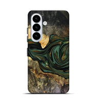 Galaxy S26 Wood Live Edge Phone Case - Nixon (Green, 816155)