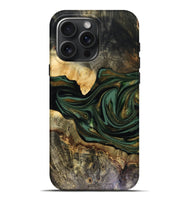 iPhone 16 Pro Max Wood Live Edge Phone Case - Nixon (Green, 816155)