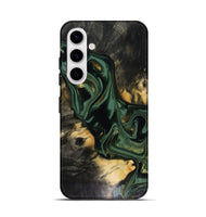 Galaxy S25 Wood Live Edge Phone Case - Ettie (Green, 816156)