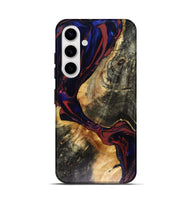 Galaxy S25 Wood Live Edge Phone Case - Tristen (Red, 816159)
