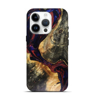iPhone 15 Pro Wood Live Edge Phone Case - Tristen (Red, 816159)