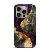 iPhone 16 Pro Wood Live Edge Phone Case - Tristen (Red, 816159)