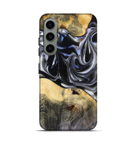 Galaxy S24 Wood Live Edge Phone Case - Orpha (Black & White, 816165)