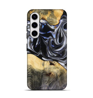 Galaxy S25 Wood Live Edge Phone Case - Orpha (Black & White, 816165)