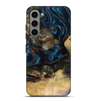 Galaxy S23 Plus Wood Live Edge Phone Case - Durward (Teal & Gold, 816166)