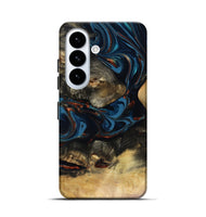 Galaxy S26 Wood Live Edge Phone Case - Durward (Teal & Gold, 816166)