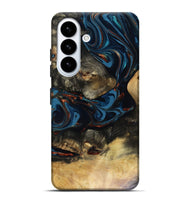 Galaxy S26 Plus Wood Live Edge Phone Case - Durward (Teal & Gold, 816166)