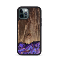 iPhone 12 Pro Wood Phone Case - Allan (Purple, 816481)