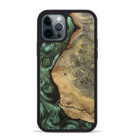 iPhone 12 Pro Max Wood Phone Case - Mael (Green, 816644)