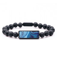 Lava Bead ResinArt Bracelet - Kennedi (Blue, 816795)