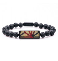 Lava Bead Wood Bracelet - Ibrahim (Pattern, 817464)