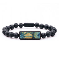 Lava Bead Wood Bracelet - James (Pattern, 817465)