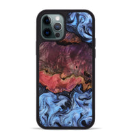 iPhone 12 Pro Max Wood Phone Case - Chrissy (Blue, 817516)