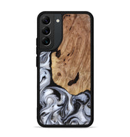 Galaxy S22 Plus Wood Phone Case - Arielle (Black & White, 817629)