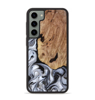 Galaxy S23 Plus Wood Phone Case - Arielle (Black & White, 817629)