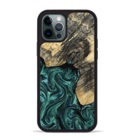 iPhone 12 Pro Max Wood Phone Case - Nola (Green, 817711)