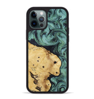 iPhone 12 Pro Max Wood Phone Case - Aliana (Green, 817716)