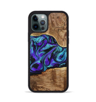 iPhone 12 Pro Wood Phone Case - Vada (Purple, 817742)