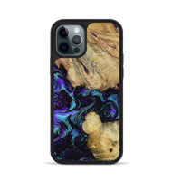 iPhone 12 Pro Wood Phone Case - Nelda (Purple, 817743)