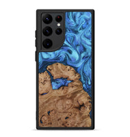 Galaxy S22 Ultra Wood Phone Case - Edythe (Blue, 818049)