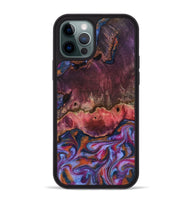 iPhone 12 Pro Max Wood Phone Case - Jaxson (Blue, 818129)
