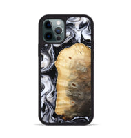 iPhone 12 Pro Wood Phone Case - Kylan (Black & White, 818201)