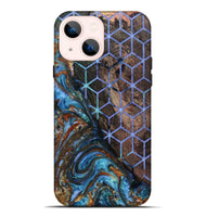 iPhone 14 Plus Wood Live Edge Phone Case - Jerrica (Pattern, 818236)