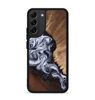 Galaxy S22 Plus Wood Phone Case - Myrtis (Black & White, 818479)