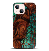 iPhone 14 Plus Wood Live Edge Phone Case - Omarion (Pattern, 818524)