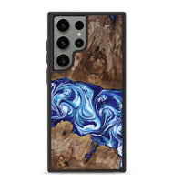 Galaxy S23 Ultra Wood Phone Case - Liddie (Blue, 818531)