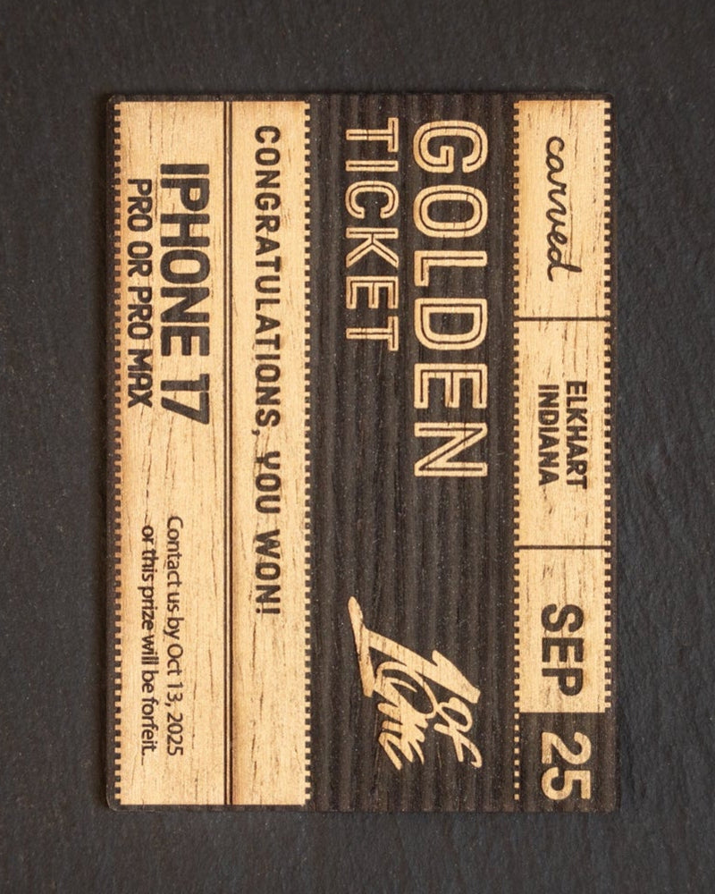 Gold ticket for Carved event