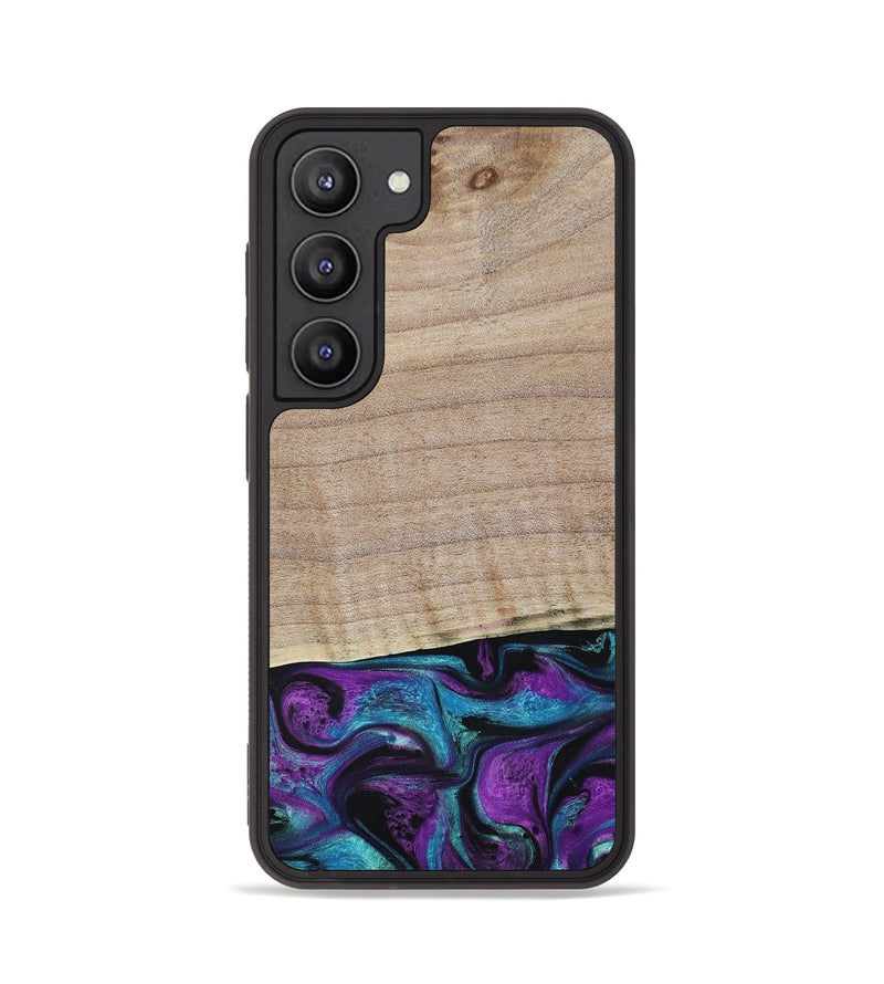 Galaxy S23 Wood+Resin Phone Case - Lauryn (Purple, 664135)
