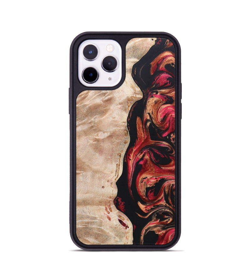 iPhone 11 Pro Wood+Resin Phone Case - Oscar (Red, 666353)