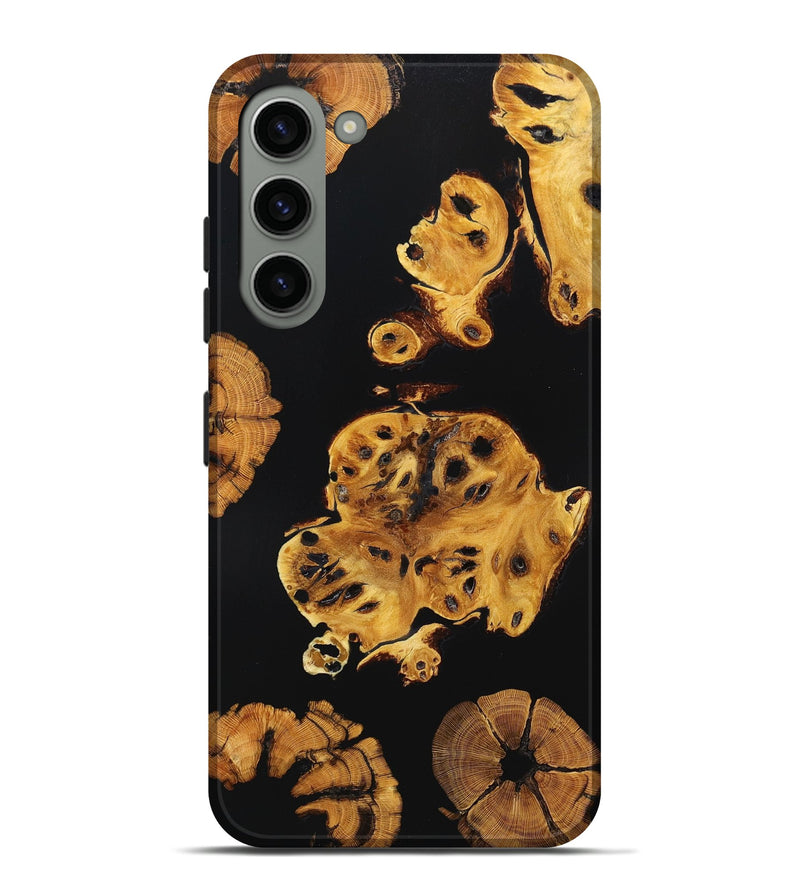 Galaxy S23 Plus Wood+Resin Live Edge Phone Case - Ebony (Pure Black, 667149)