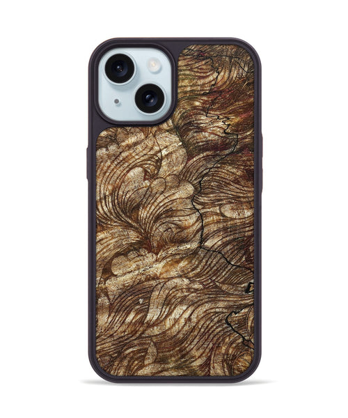 iPhone 15 Wood+Resin Phone Case - Sandra (Harvest, 668011)