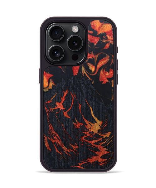iPhone 15 Pro Wood+Resin Phone Case - Elias (Lava, 673579)