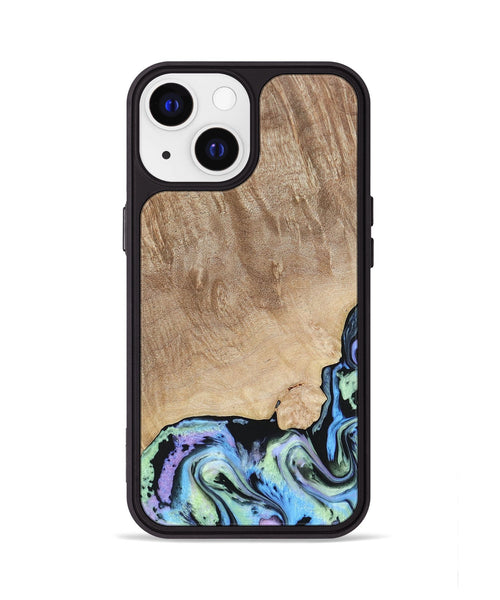 iPhone 13 Wood+Resin Phone Case - Susan (Aurora, 673627)