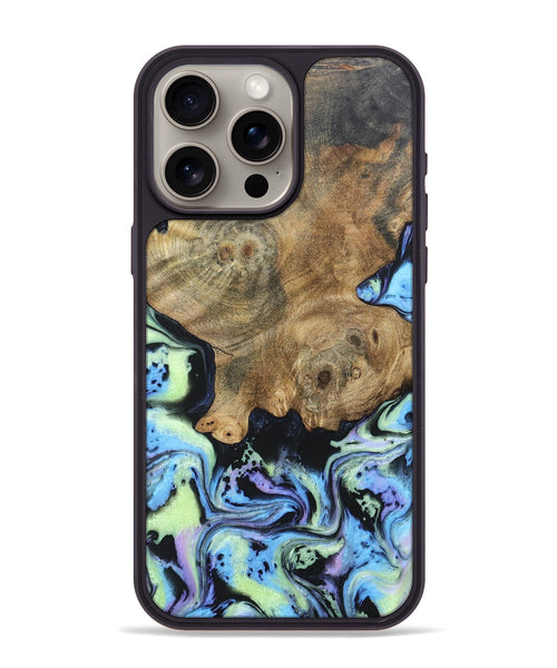 iPhone 15 Pro Max Wood+Resin Phone Case - Graham (Aurora, 673650)