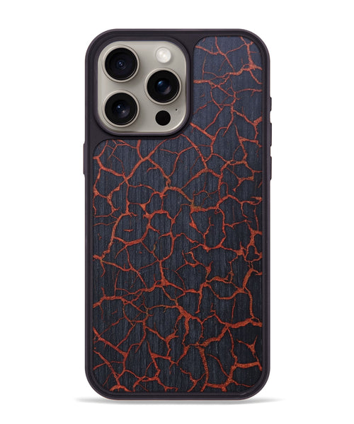 iPhone 15 Pro Max Wood+Resin Phone Case - Gideon (Lava, 675455)