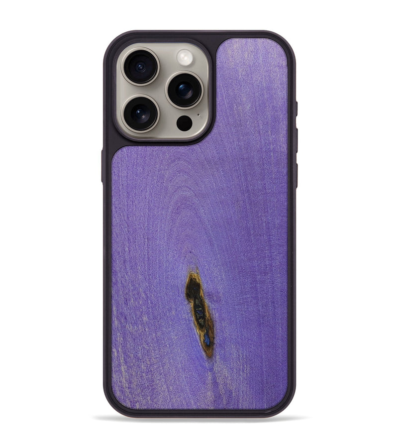 iPhone 15 Pro Max Wood+Resin Phone Case - Donnie (Wood Burl, 675818)