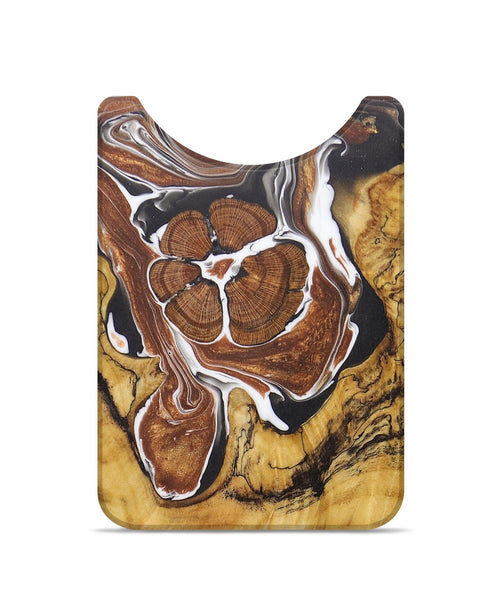 Live Edge Wood+Resin Wallet - Moises (Black & White, 676472)