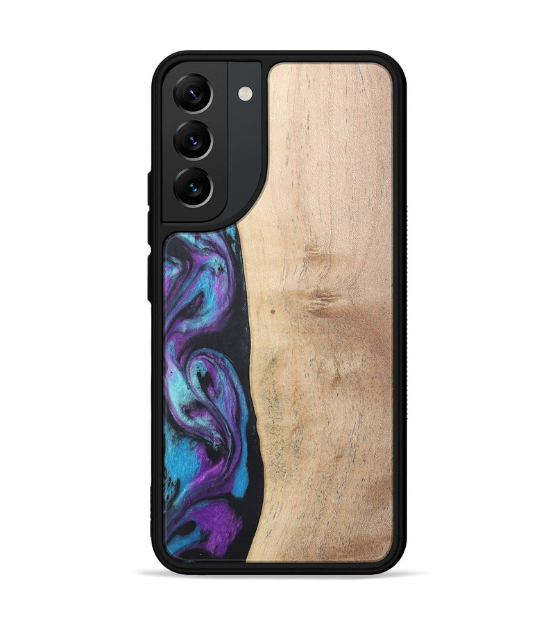 Galaxy S22 Plus Wood+Resin Phone Case - Caiden (Purple, 677157)