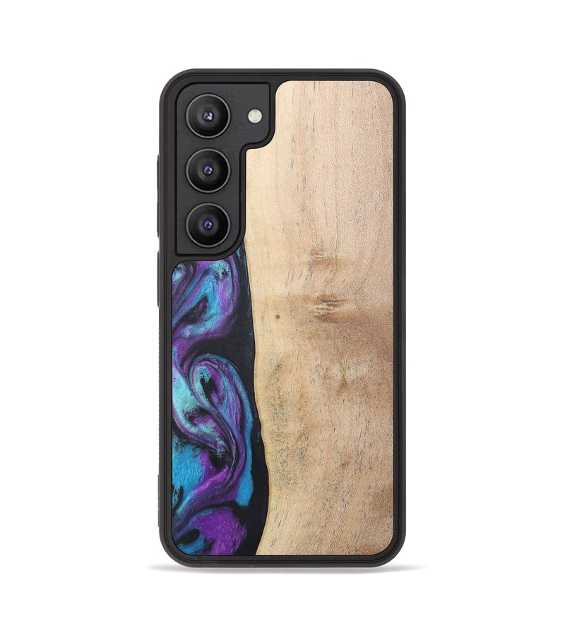 Galaxy S23 Wood+Resin Phone Case - Caiden (Purple, 677157)