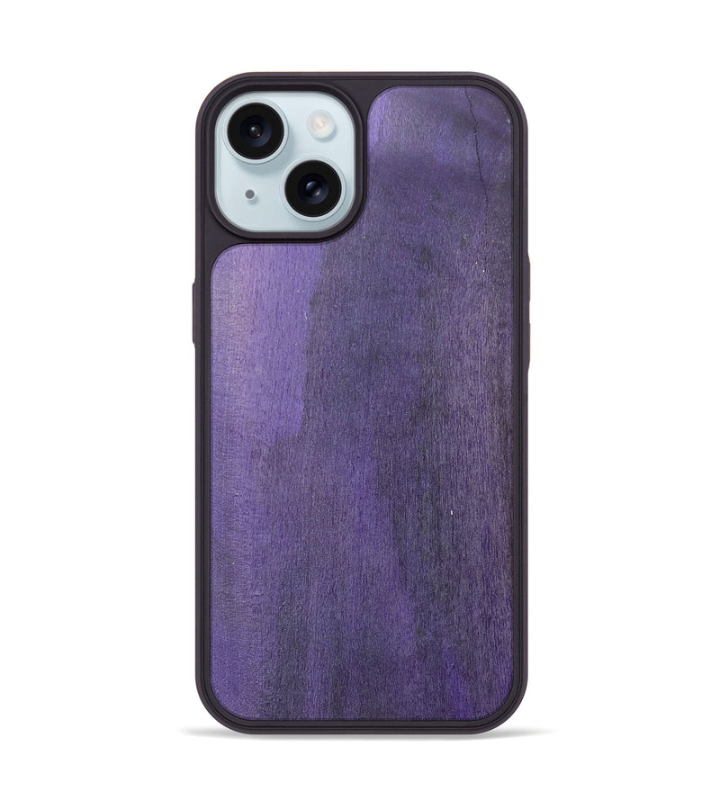 iPhone 15 Wood+Resin Phone Case - Catherine (Wood Burl, 677776)