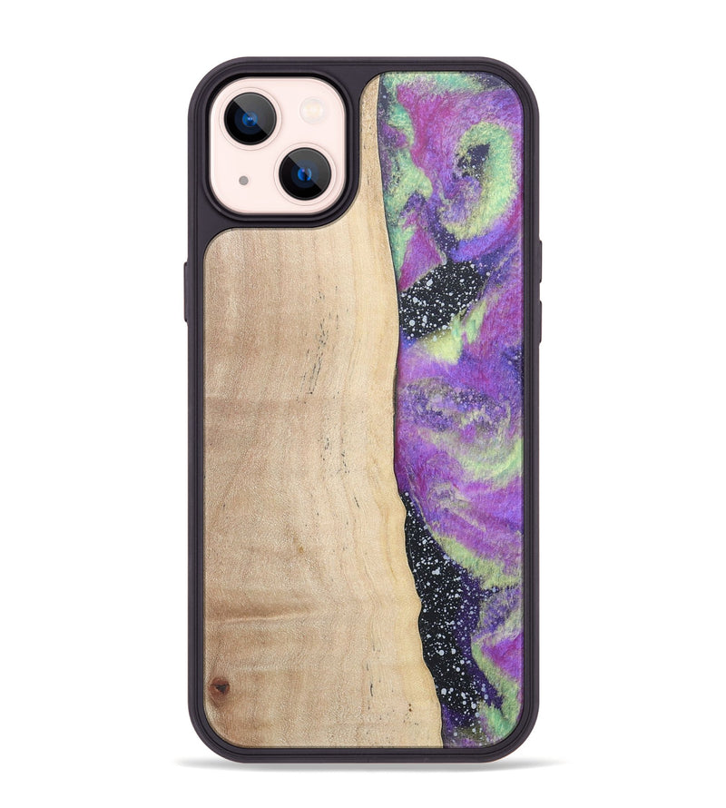 iPhone 14 Plus Wood+Resin Phone Case - Kenzie (Cosmos, 677804)