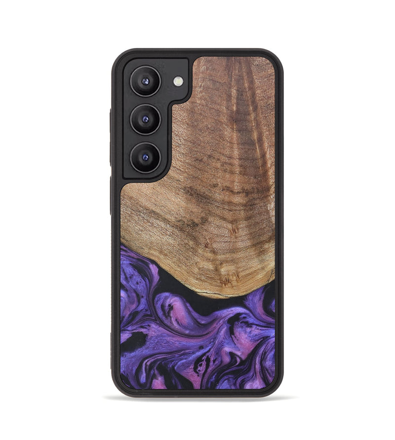 Galaxy S23 Wood+Resin Phone Case - Savannah (Purple, 677952)