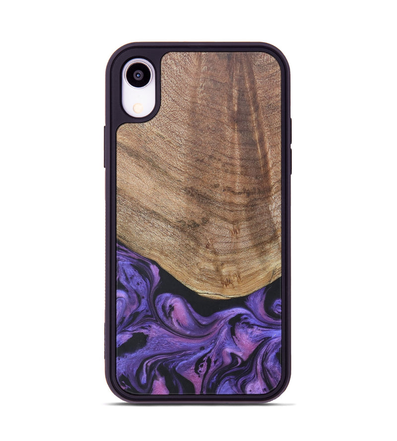 iPhone Xr Wood+Resin Phone Case - Savannah (Purple, 677952)
