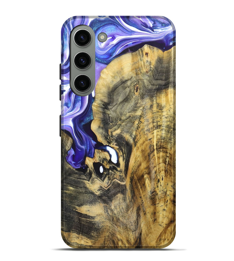 Galaxy S23 Plus Wood+Resin Live Edge Phone Case - Emerson (Purple, 679121)
