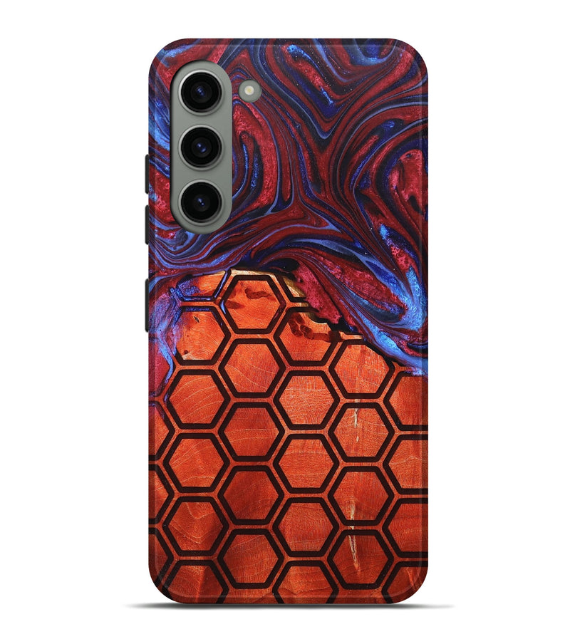 Galaxy S23 Plus Wood+Resin Live Edge Phone Case - Jacqueline (Pattern, 680166)
