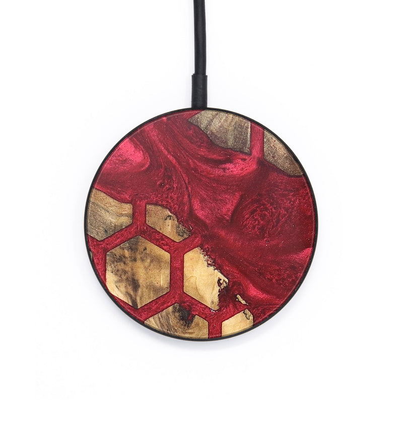 Circle Wood+Resin Wireless Charger - Leslie (Pattern, 682453)